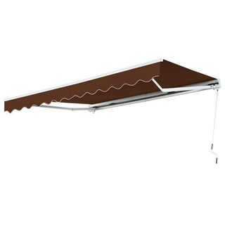 Toldo Proyectable Aluminio 4 x 2,5 Mts Café
